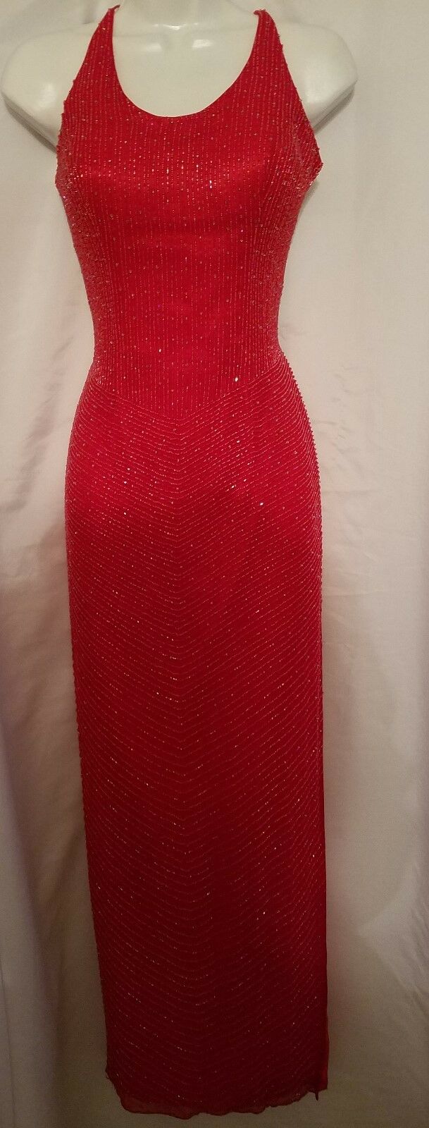 Alyce Designs Size 4 Long Red Gown
