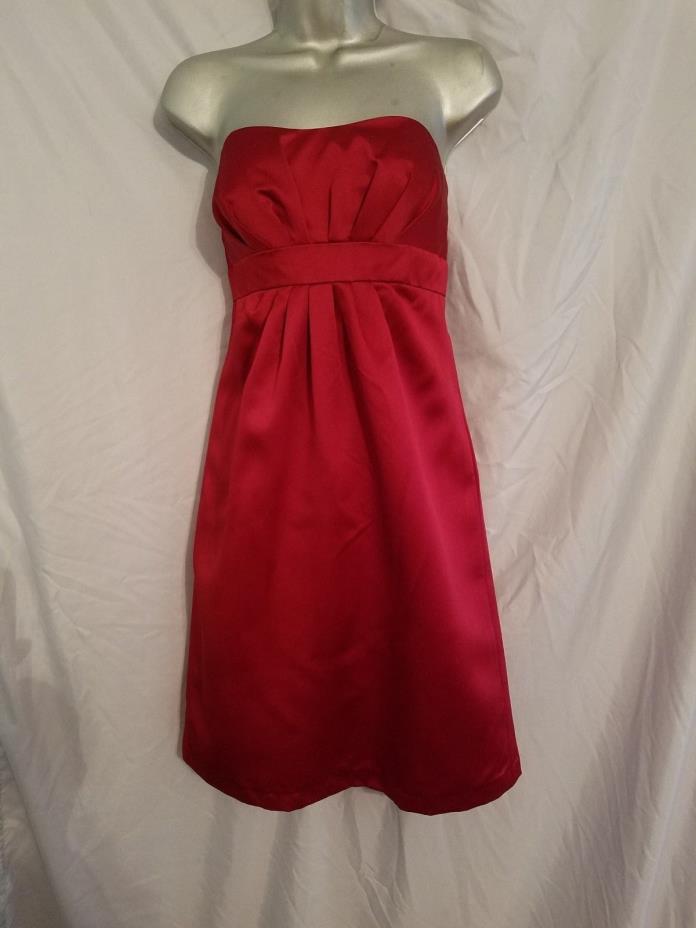 Alfred Angelo Garnet Red Dress Size 2 Knee Length