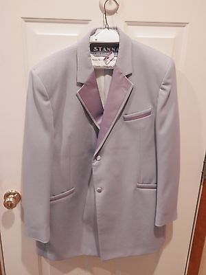 Light Purple Lavender Tuxedo Jacket Andrew Fezza Fusion Costume sz 48 L 48 long