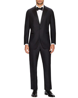 Martin Greenfield Clothiers Mens Martin Greenfield Classic Fit Solid Notch Lapel