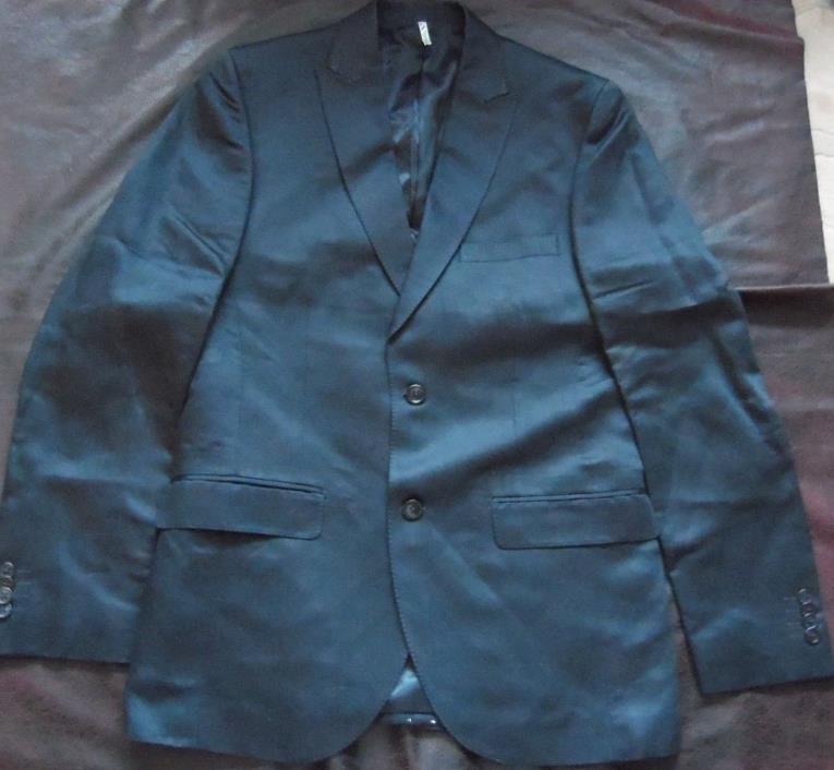 Men's Black Shiny Lined Formal/Dinner Wear Blazer Sports Coat Size 38R (NWOT)