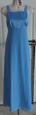 Papell Boutique Mother of Bride-Groom periwinkle blue gown scarf 4P
