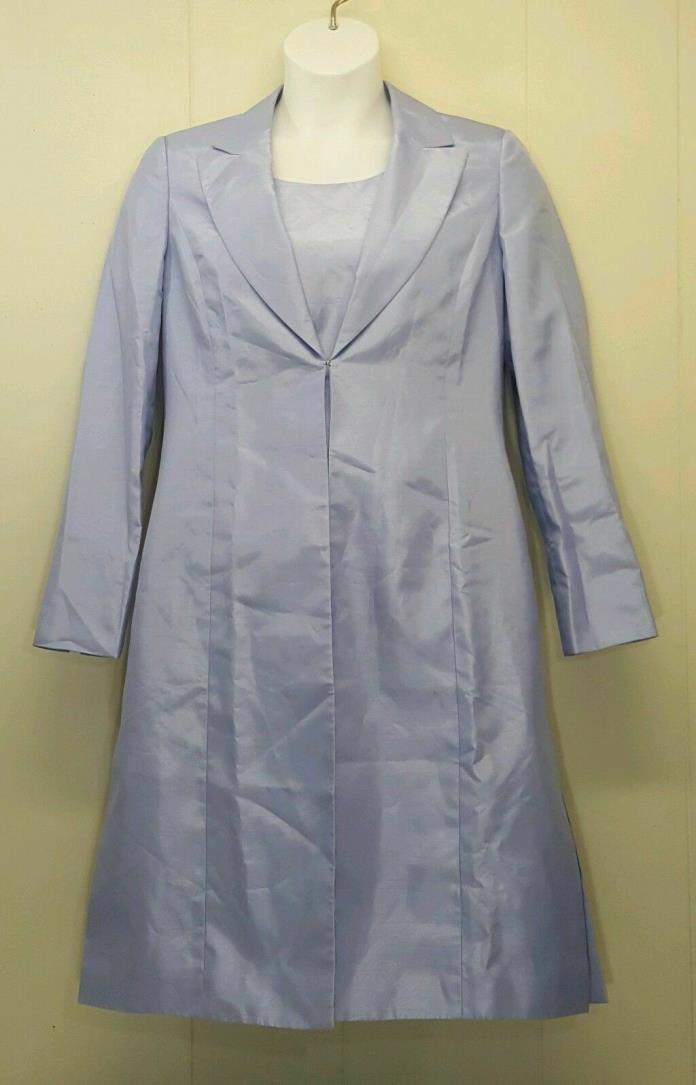 Le Suit 10 2 pc Dress Long Jacket Bridal Formal Viola Purple Mother Bride NWT