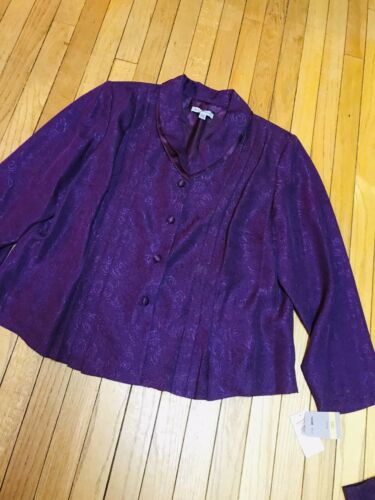 Danny And Nicole 18W Purple Suit NWT MAXI Skirt & Jacket MOTHER OF BRIDE