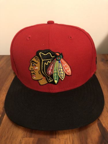 New Era NHL Chicago Blackhawks 59fifty Fitted Hat sz 7 1/4