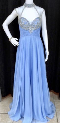 BRAND NEW Jovani 98546A Prom Pageant Formal Ball Gown Dress Light Blue Size 4