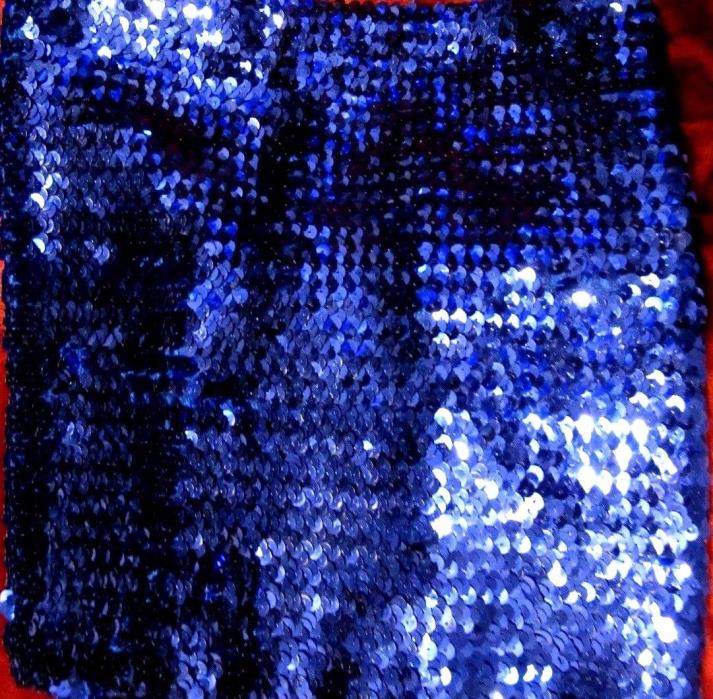 FASHION TIME Royal Blue Sequin Tubal Top Size Small 30-34 - Party & Holiday Chic