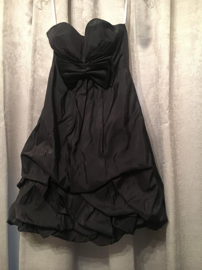 NWT Pretty Maids Homecoming Party Dress  Black Strapless Size Small   Lot #201