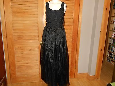 FAROUCHE BY LORI WEIDNER Evening Long Black DRESS Size 8 Was $298