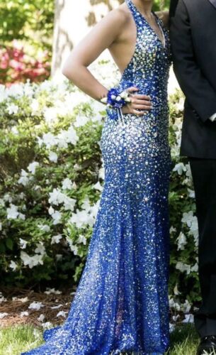 Blue Sparkly Prom Dress