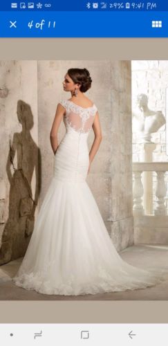 Mori Lee Wedding Dress Style #5305 Floor Sample Size 14 in Ivory/80% OFF!/