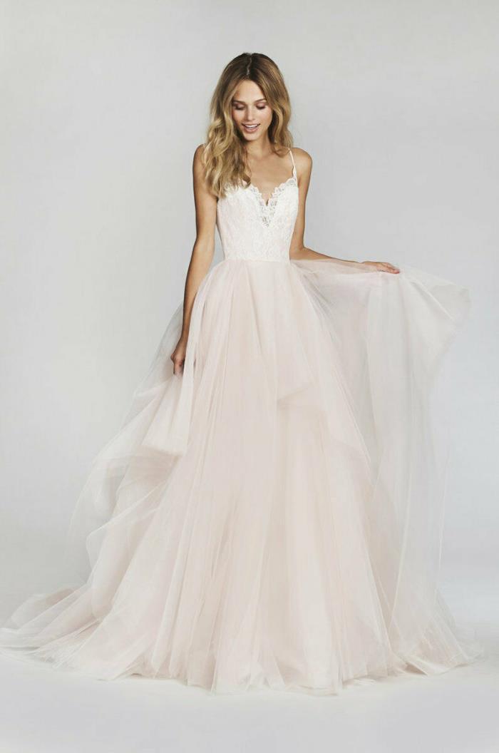 Hayley Paige, Blush, (Style 58071-Lilou) BRAND NEW Wedding Gown, Ivory