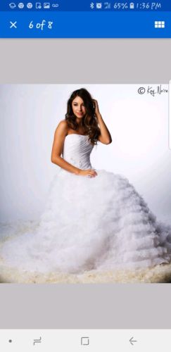 Alfred Angelo Disney 203 Sleeping Beauty Princess Wedding Dress Size 6