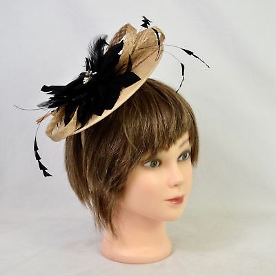 Jacques Vert Black Flower Fascinator Headband