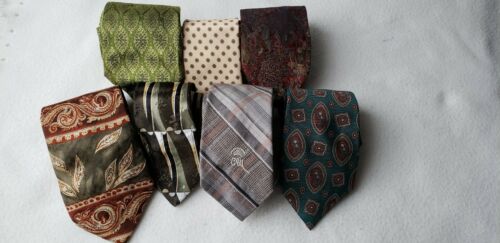 Lot Of 7 Men's Neck Ties Assorted