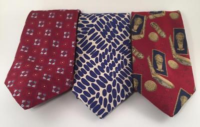 LOT OF 3 ROBERT TALBOTT 100% SILK NECKTIES TIES ASSORTED PATTERNS