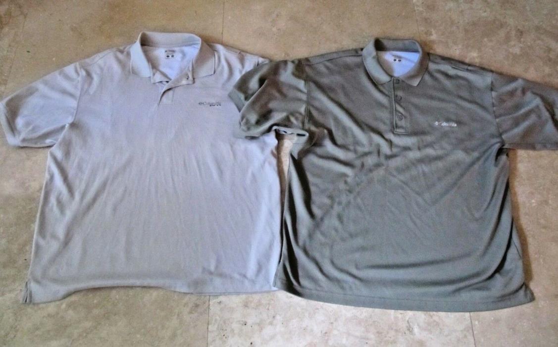 Lot, 2 mens size L,large Columbia PFG polo shirts