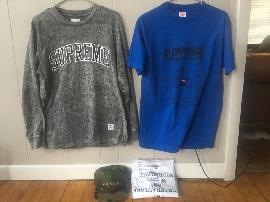Supreme bundle lot (Supreme shirts, supreme hats)