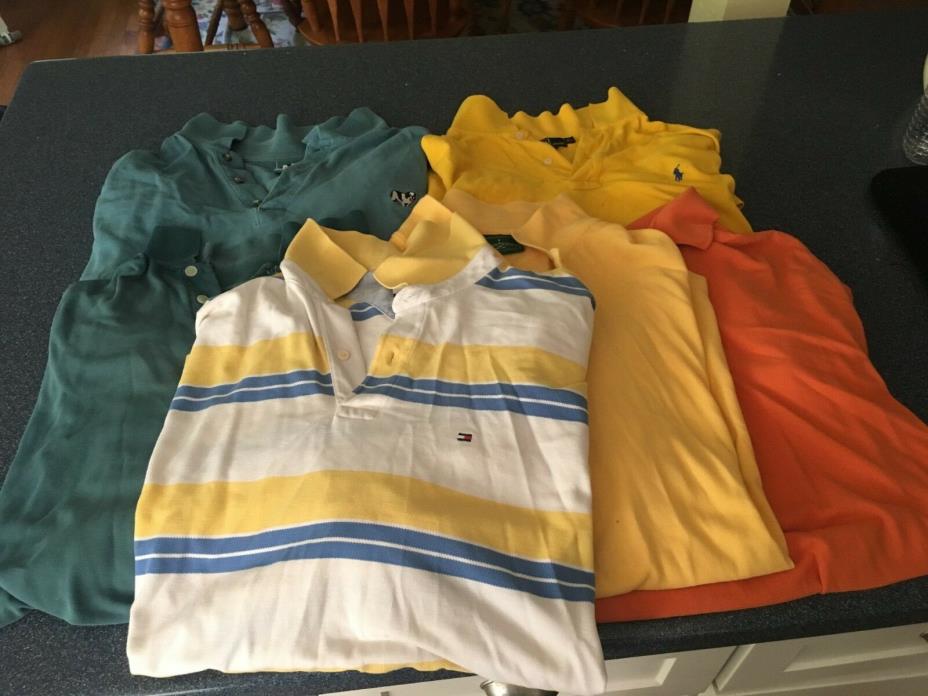 MENS POLO SHIRTS LOT OF 6 MEN'S POLO STYLE SHIRTS X-LARGE ALL 6 FOR ONLY  $14.95