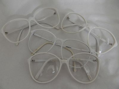 Wholesale lot eyeglasses assorted  4 white frames lunnette plastic
