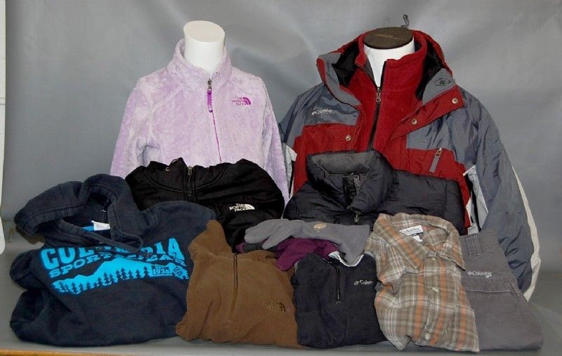 Men's/Women's/Kids Lot of North Face & Columbia Clothing Items