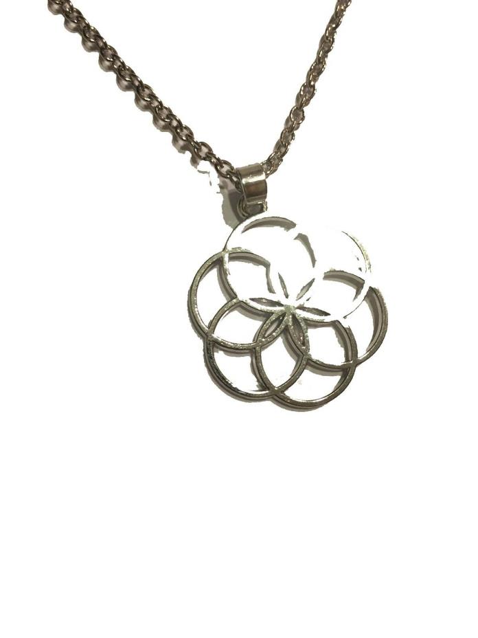 Flower Life Seed Lot of 5 Healing Jewelry Silver Gifts Womens Mens NEW Geometry