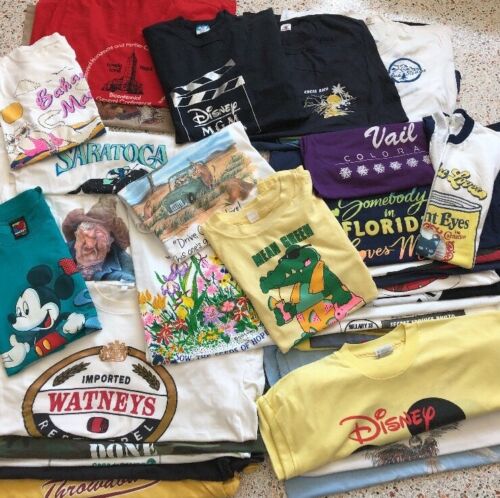 Vintage 80's 90's Destination Mickey Humor Beer T Shirt Lot (34)