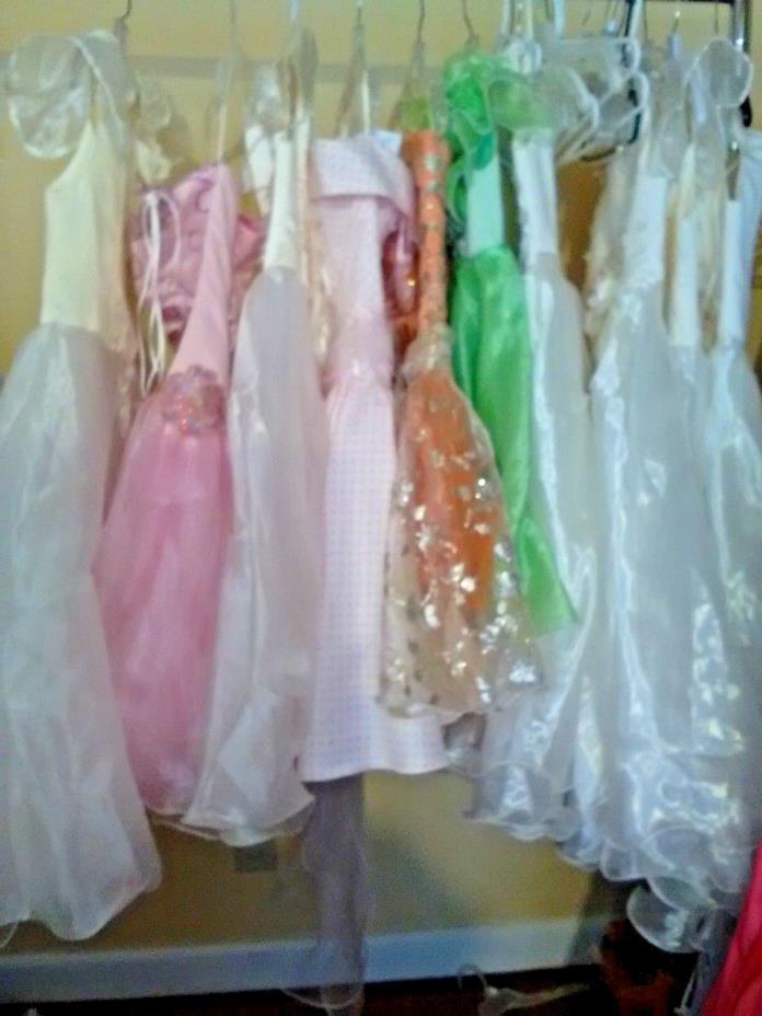 Lot of 10 kids weddings dresses prom aniversary
