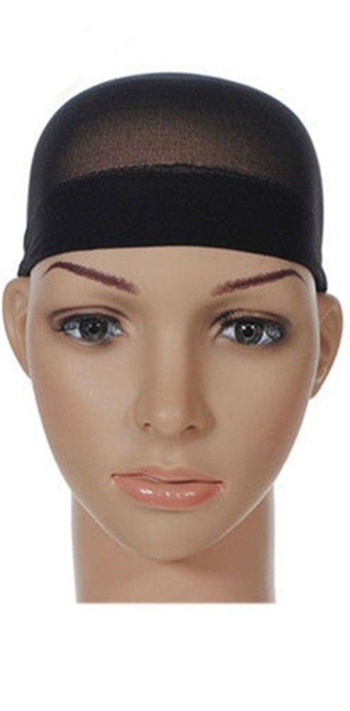 Lady Vamp Black 2 Per Pack Wig Cap Hair Accessories Made in USA