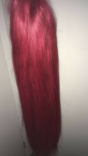 BRAND NEW Red Human Hair Lace Front Wig 22inch 200% Density
