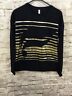 Fabletics Black And Gold Pull Over Printed Relaxed Fit Small NWTs