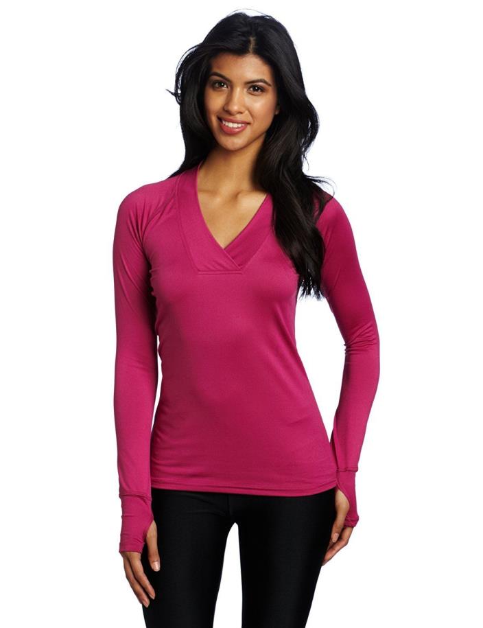 Women's Sz M Oiselle Rundelicious Top Shirt Pink, EUC