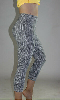 Lululemon Wunder Under Crop Hi-Rise Arrow Jacquard Battleship size 10 NWT Gray
