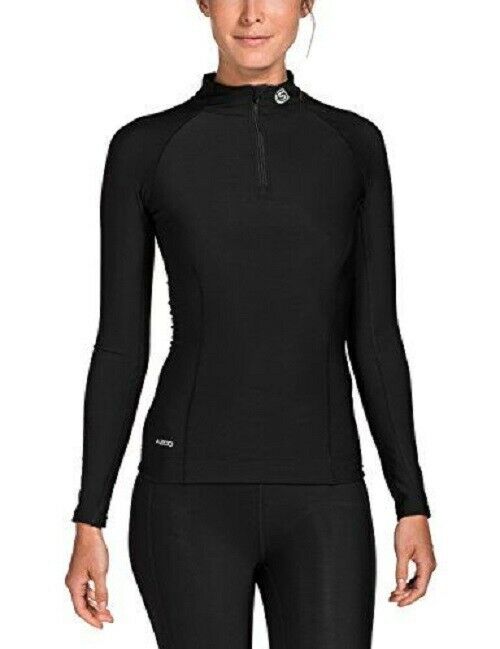 Skins Womens Active Thermal Pullover Black Size X Large
