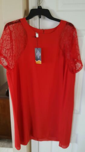 ABUSA Womens Red Dress Size XL