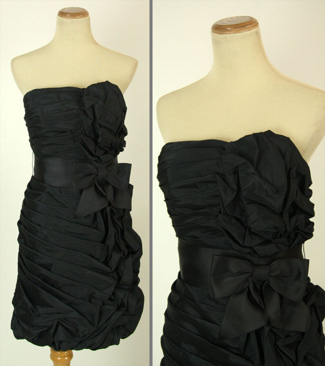 Jovani Size 6 Black Cruise Homecoming Evening Prom Formal Strapless $320 Short