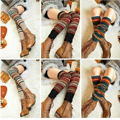 Lady Knit Over Knee Thigh Stocking Women High Long Warmer Socks Tight Pantyhose