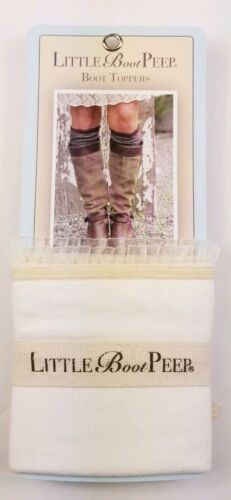 NWT Little Boot Peep Boot Toppers Women's Layering Ivory Cream Lace One Size