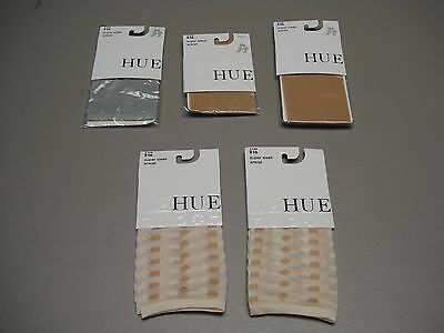 NWT Women's Hue Mixed Lot Super Sleek Anklet One Size 5 Pair Multi #343G