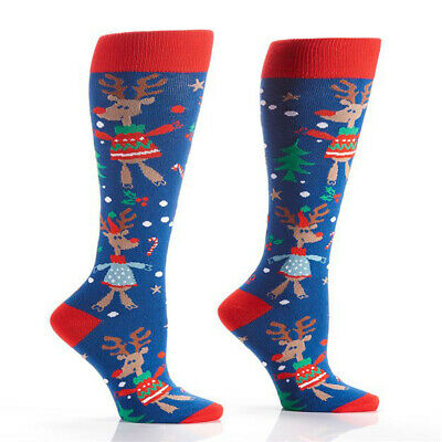 Yo Sox Women's Knee Socks - Christmas Reindeer