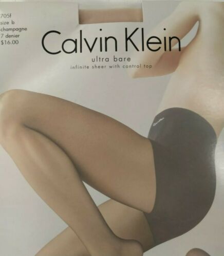 Calvin Klein ultra bare sheer control top hosiery  Size B champagne