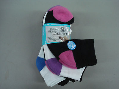 NWT Burlington Perfect Comfort Cushioned Quarter Socks Multi 6 Pair #238K