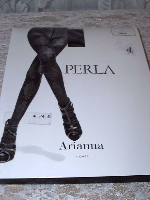 La Perla Arianna Collection Tights Black 1 Small Lace Effect New in Package