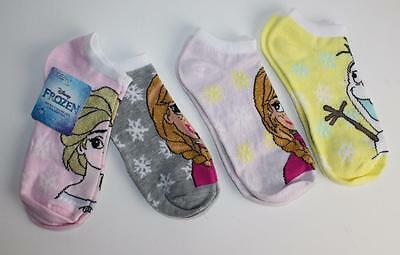4 Planet Sox Womens Socks Disney Low Cut No Show Frozen Elsa Anna Olaf New NWT
