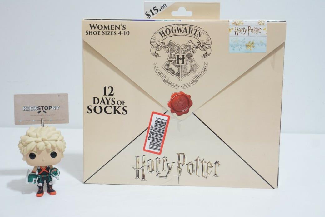 Harry Potter 12 Days of Socks Women's 4-10 Advent Calendar IN HAND SHIPS NOW