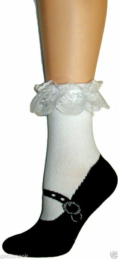 Mary Jane Shoe Foot Traffic Slipper Sock Non-Skid New Women's Size 9-11 Fashion