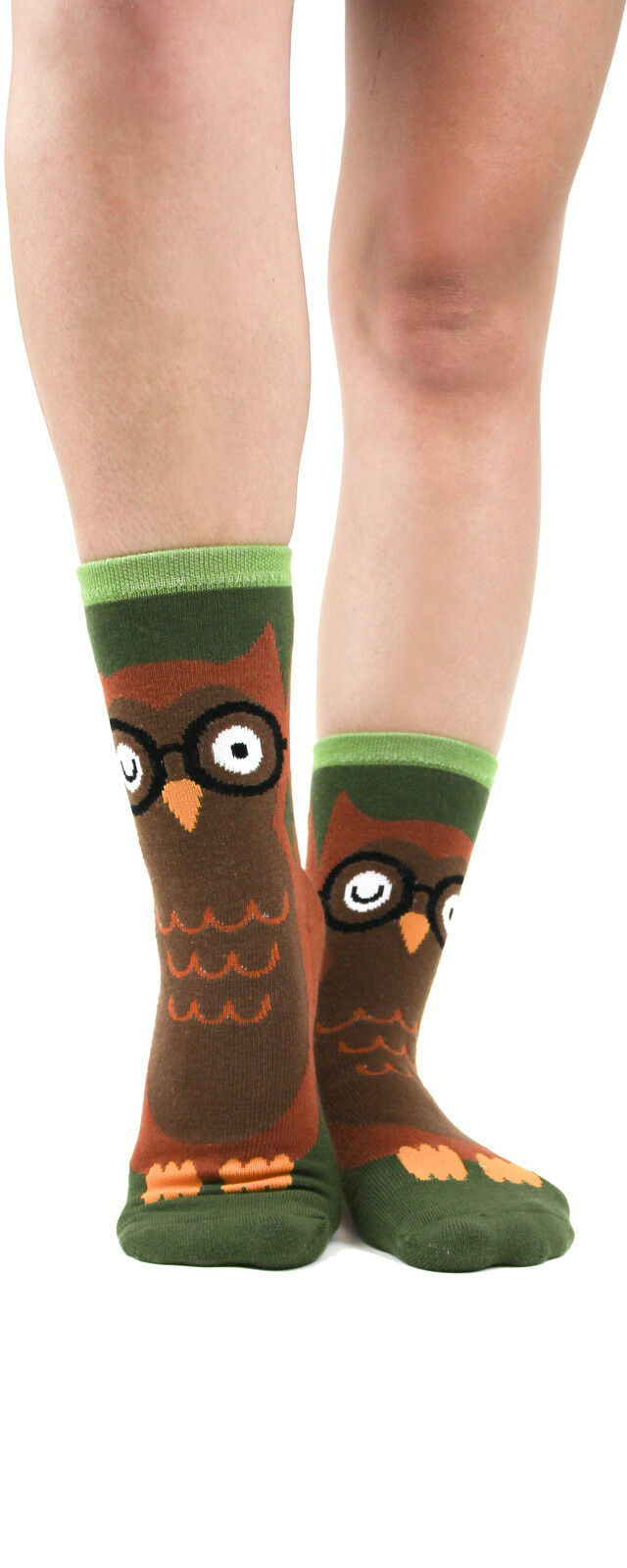 Owl Foot Traffic Slipper Socks Non-Skid New Women's Size 9-11 Bird Fashion