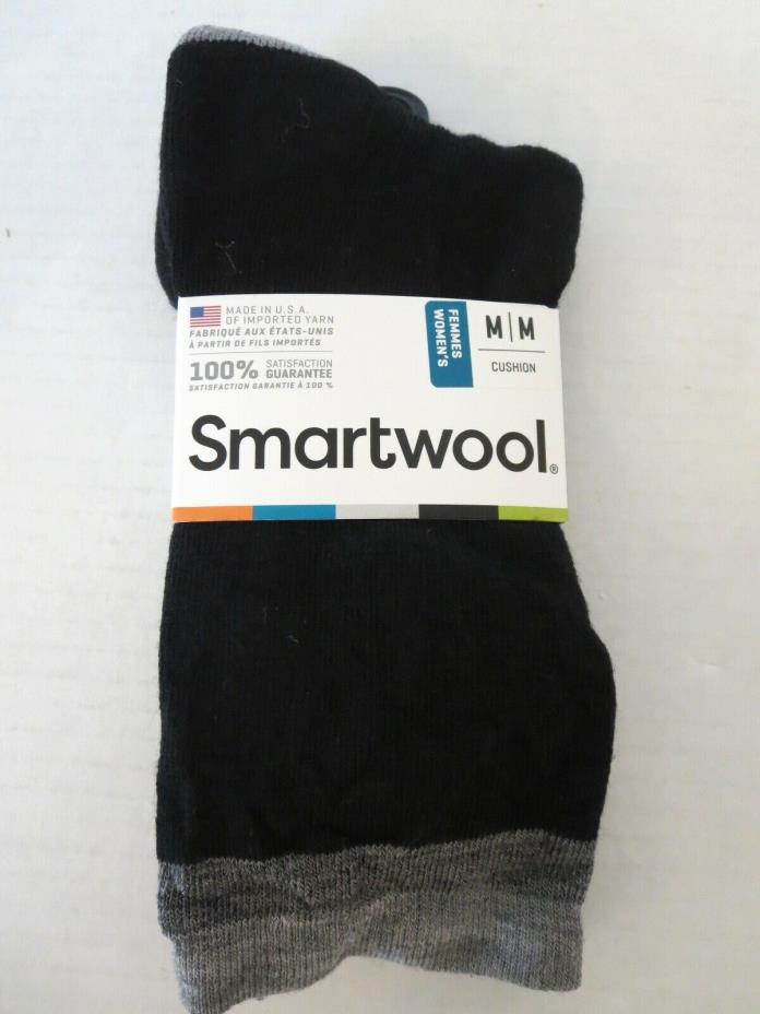 Smartwool Jitterbug Crew Socks Womens M (7-9.5) Black Grey
