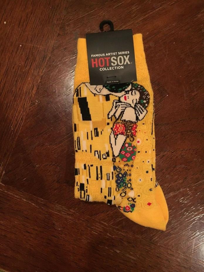 Women's Famous Artist Series Hot Sox Collection Yellow Socks Size 4-10.5, New