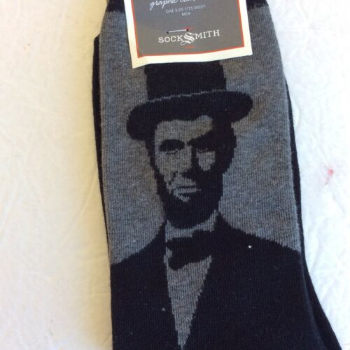 Abraham Lincoln Socksmith Gray Knee High Socks Mens
